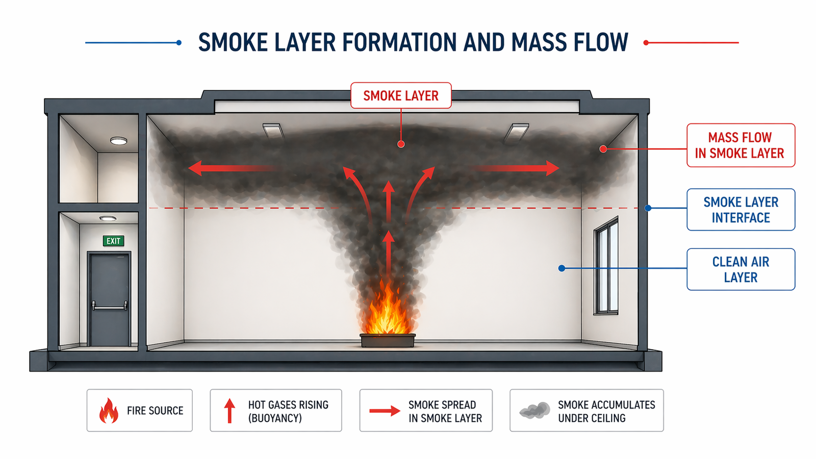 Lesson No : 3 Determine the mass flow of smoke and temperature in smoke layers. 1 ChatGPT Image Apr 22 2026 09 58 20 AM