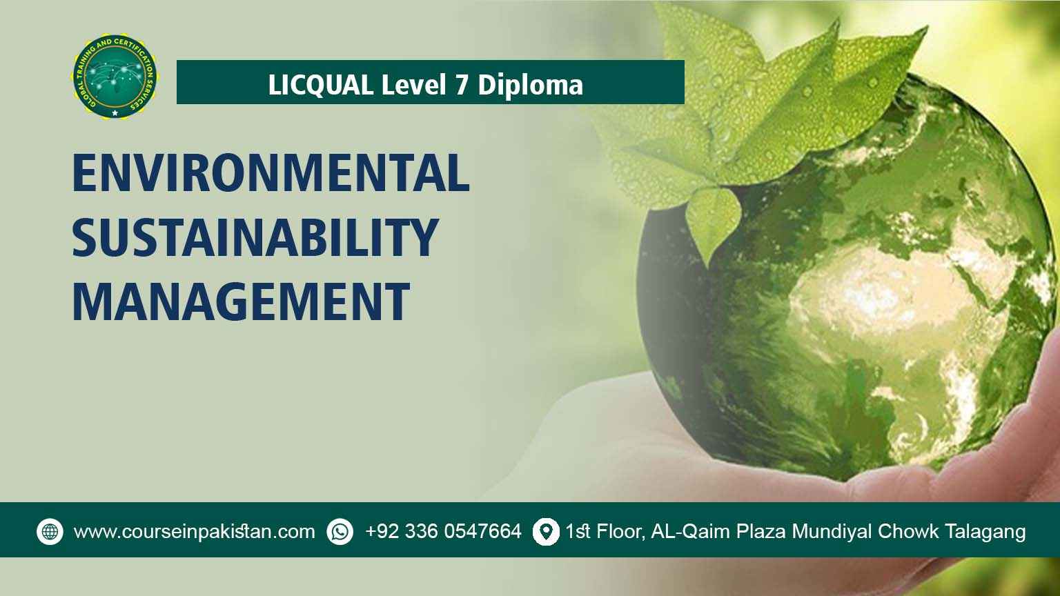 Level 7 Diploma in Environmental Sustainability Management