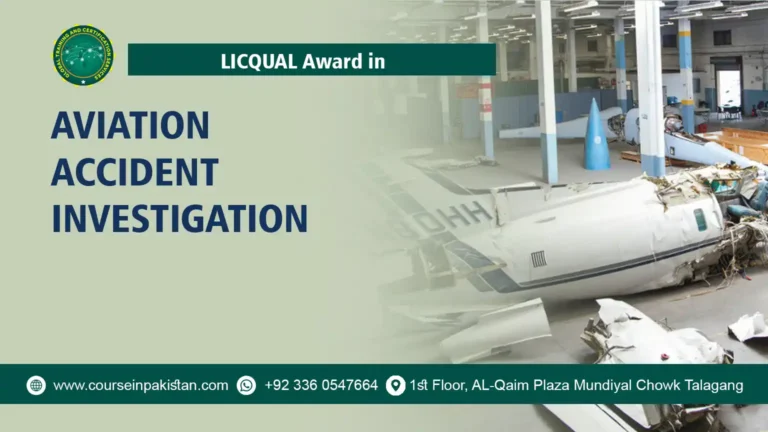 Award in Aviation Accident Investigation