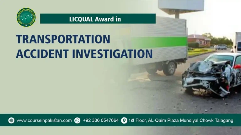 Award in Transportation Accident Investigation
