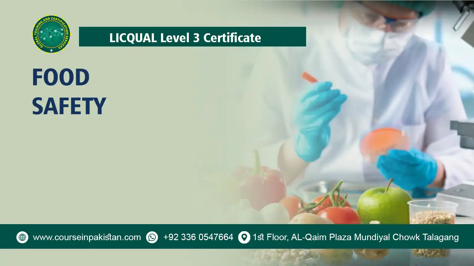 CIEH Intermediate Certificate in Food Safety (Level 3)