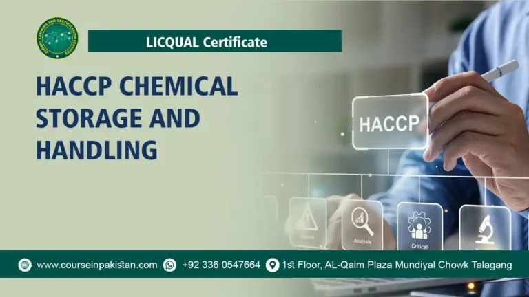 Certificate in HACCP Chemical Storage and Handling