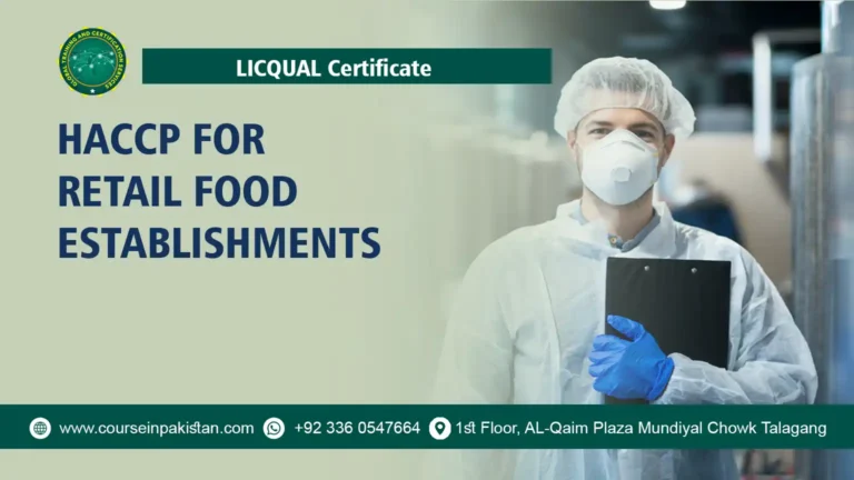 Certificate in HACCP for Retail Food Establishments