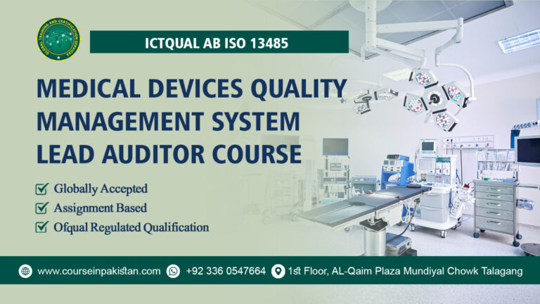 ICTQual ISO 13485 Medical Devices Quality Management System Lead Auditor Course