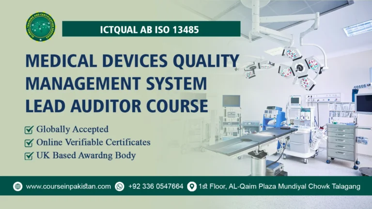 ICTQual ISO 13485 Medical Devices Quality Management System Lead Auditor Course