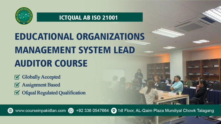 ICTQual ISO 21001 Educational Organizations Management System Lead Auditor Course