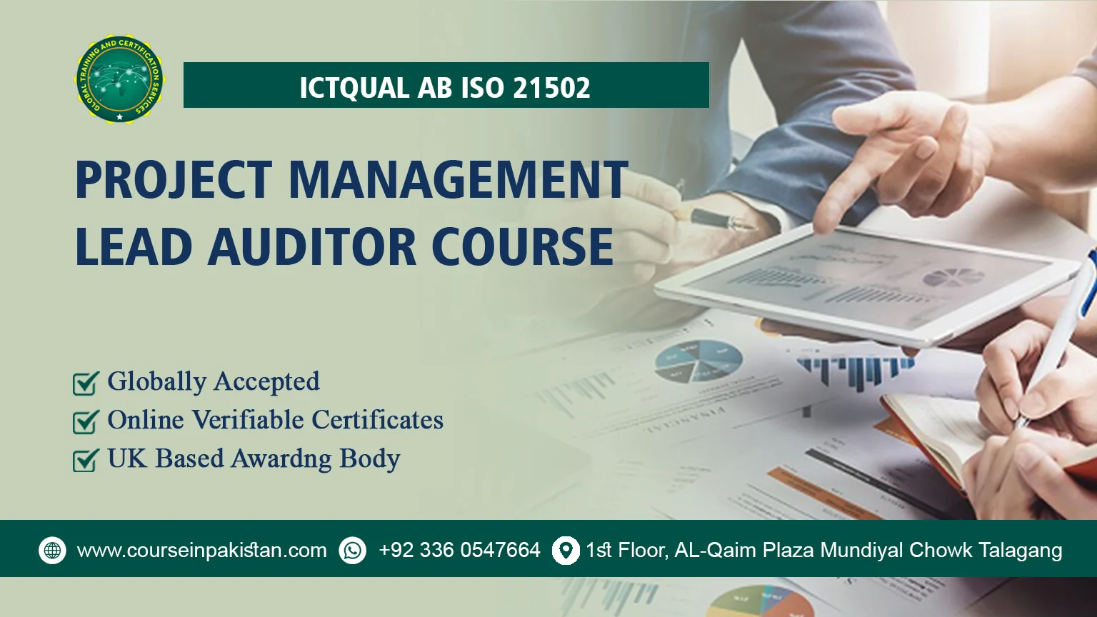 ICTQual ISO 21502 Project Management Lead Auditor Course