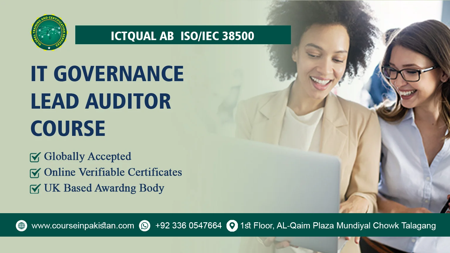 ICTQual ISO/IEC 38500 IT Governance Lead Auditor Course