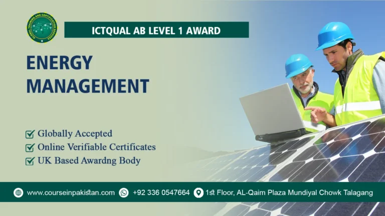 ICTQual Level 1 Award in Energy Management