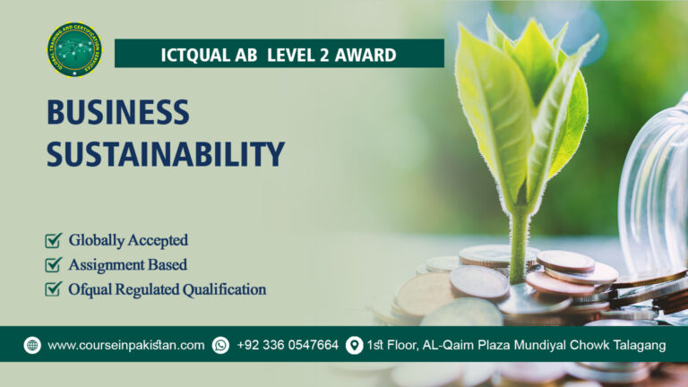 ICTQual Level 2 Award in Business Sustainability