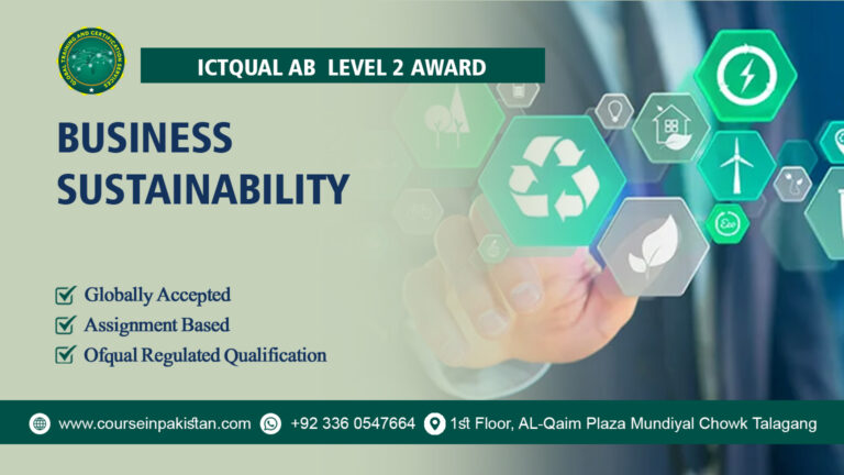 ICTQual Level 3 Award in Business Sustainability
