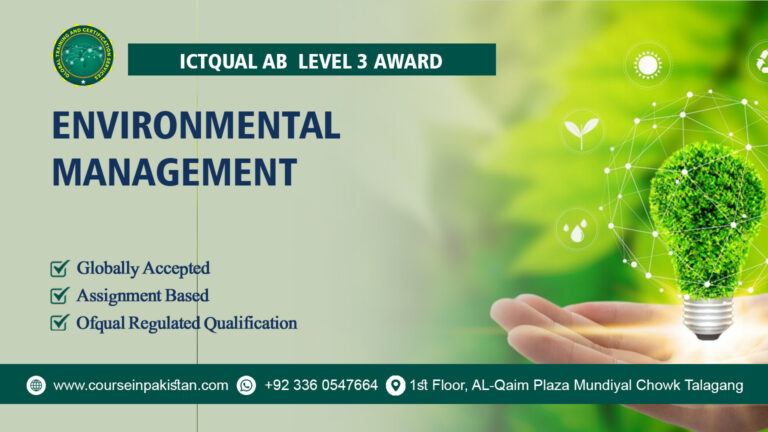 ICTQual Level 3 Award in Environmental Management