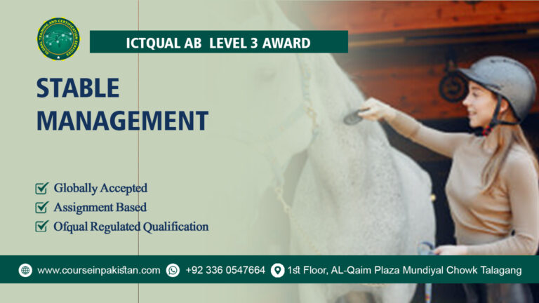 ICTQual Level 3 Award in Stable Management