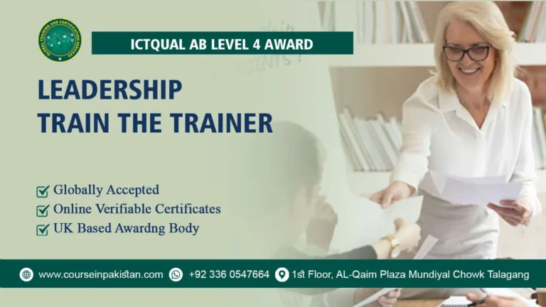 ICTQual Level 4 Award in Leadership Train the Trainer