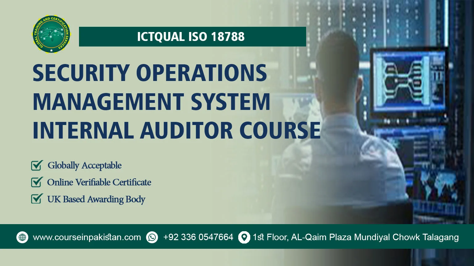 ICTQual ISO 18788 Security Operations Management System Internal Auditor Course