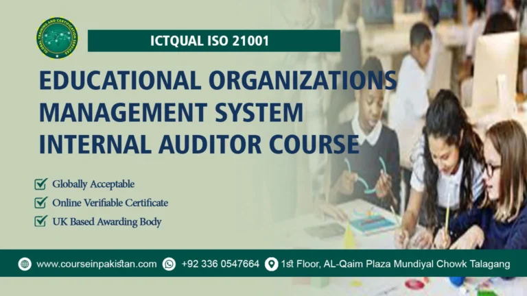 ICTQual ISO 21001 Educational Organizations Management System Internal Auditor Course