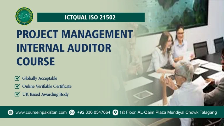 ICTQual ISO 21502 Project Management Internal Auditor Course