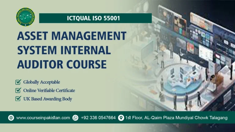 ICTQual ISO 55001 Asset Management System Internal Auditor Course