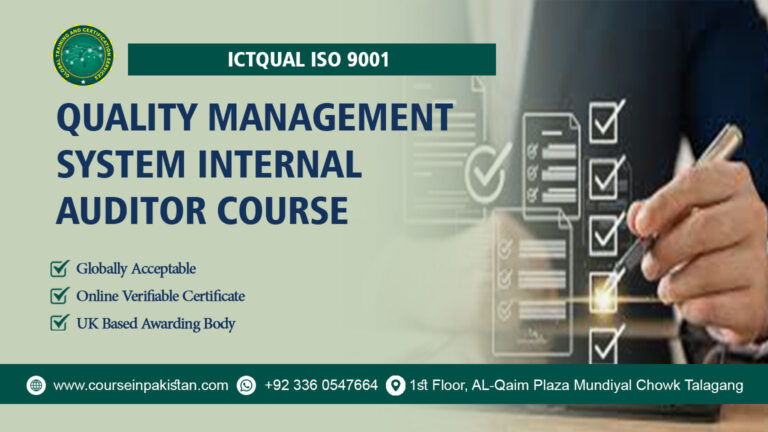 ICTQual ISO 9001 Quality Management System Internal Auditor Course