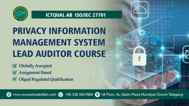 ICTQual ISO/IEC 27701 Privacy Information Management System Internal Auditor Course