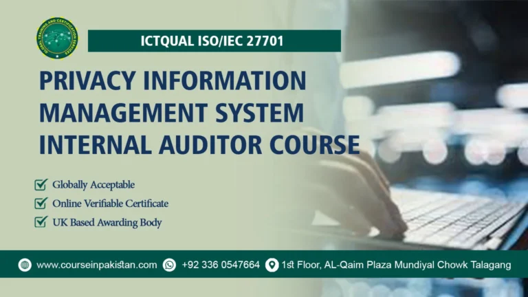 ICTQual ISO/IEC 27701 Privacy Information Management System Internal Auditor Course