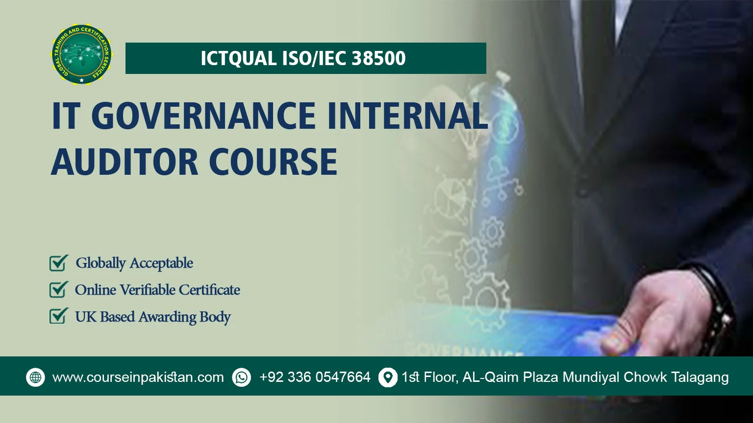 ICTQual ISO/IEC 38500 IT Governance Internal Auditor Course