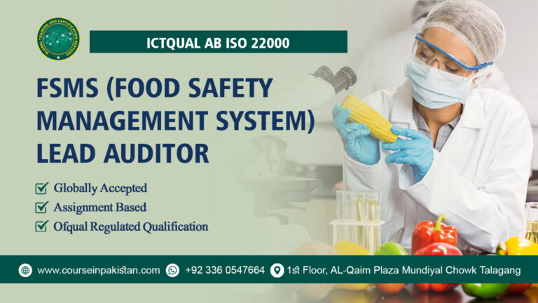 ICTQual ISO 22000 Food Safety Management System Internal Auditor Course