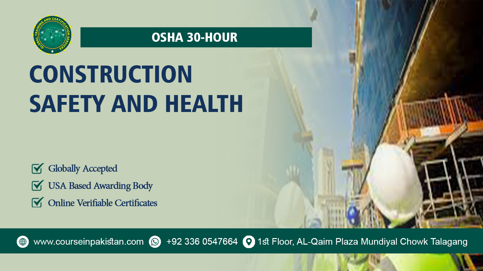 OSHA 30-Hour Construction Safety and Health