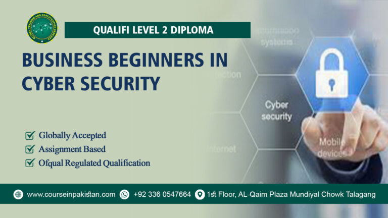 Qualifi Level 2 Diploma in Business Beginners in Cyber Security