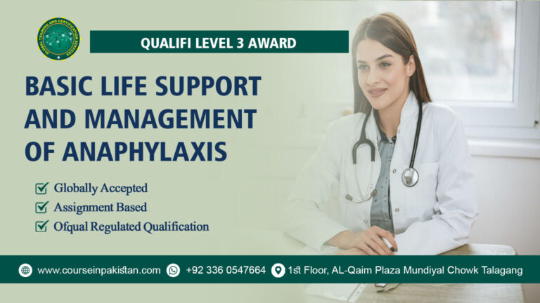 Qualifi Level 3 Award in Basic Life Support and Management of Anaphylaxis