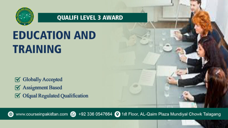 Qualifi Level 3 Award in Education and Training