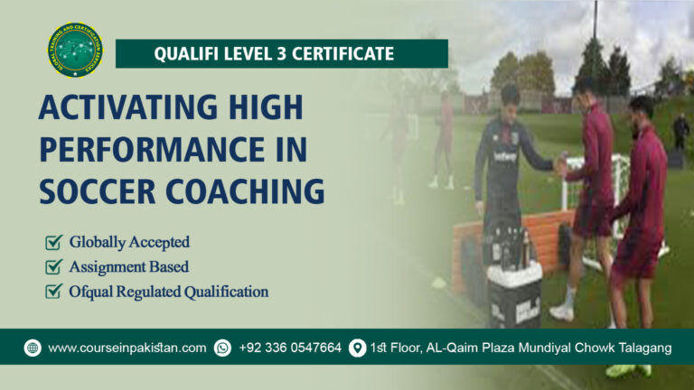 Qualifi Level 3 Certificate in Activating High Performance in Soccer Coaching