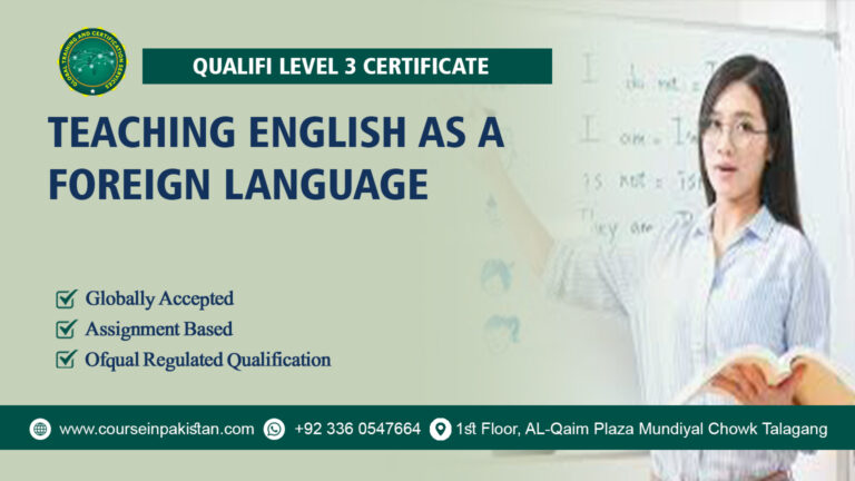 Qualifi Level 3 Certificate in Teaching English as a Foreign Language (TEFL)