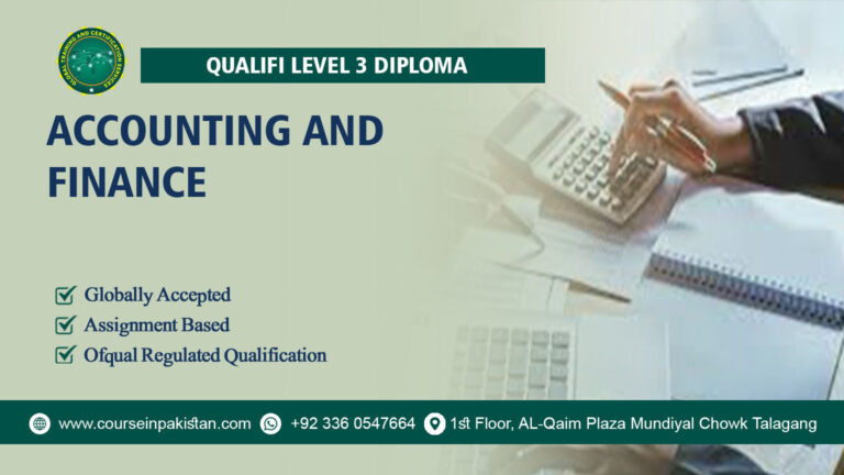 Qualifi Level 3 Diploma in Accounting and Finance