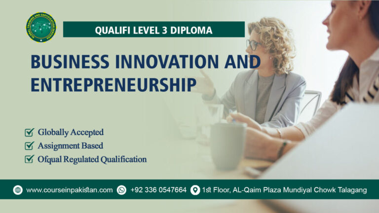 Qualifi Level 3 Diploma in Business Innovation and Entrepreneurship