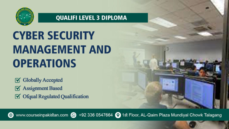 Qualifi Level 3 Diploma in Cyber Security Management and Operations