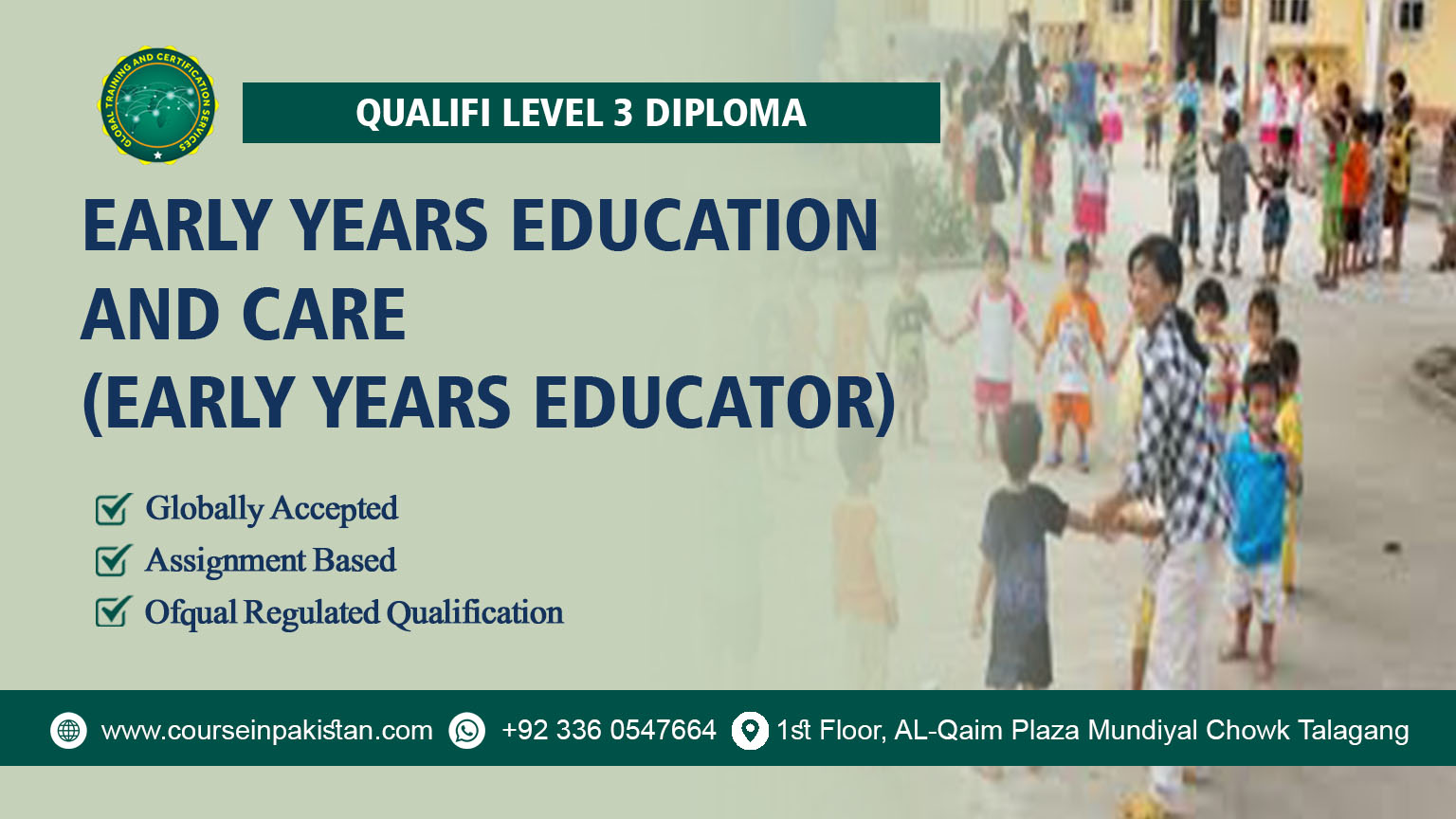 Qualifi Level 3 Diploma in Early Years Education and Care (Early Years Educator)