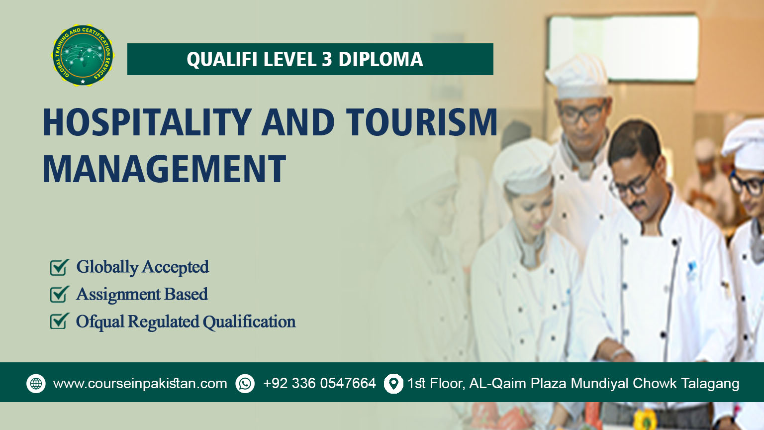 Qualifi Level 3 Diploma in Hospitality and Tourism Management