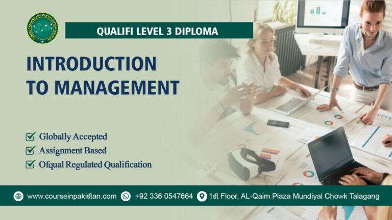 Qualifi Level 3 Diploma in Introduction to Management