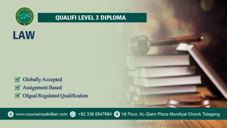 Qualifi Level 3 Diploma in Law