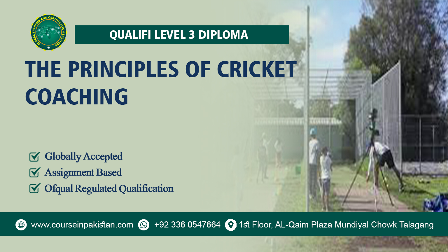 Qualifi Level 3 Diploma in the Principles of Cricket Coaching