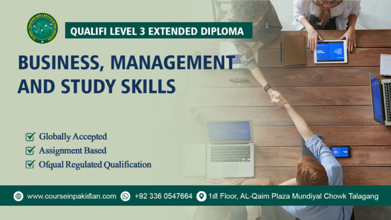 Qualifi Level 3 Extended Diploma in Business, Management and Study Skills