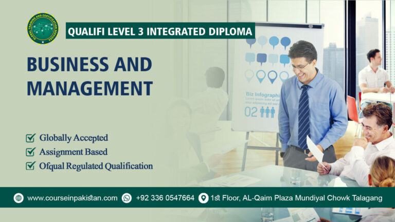 Qualifi Level 3 Integrated Diploma in Business and Management