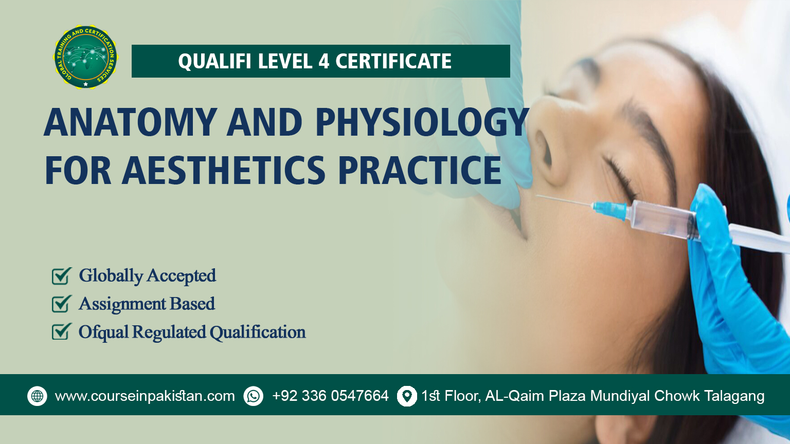 Qualifi Level 4 Certificate in Anatomy and Physiology for Aesthetics Practice