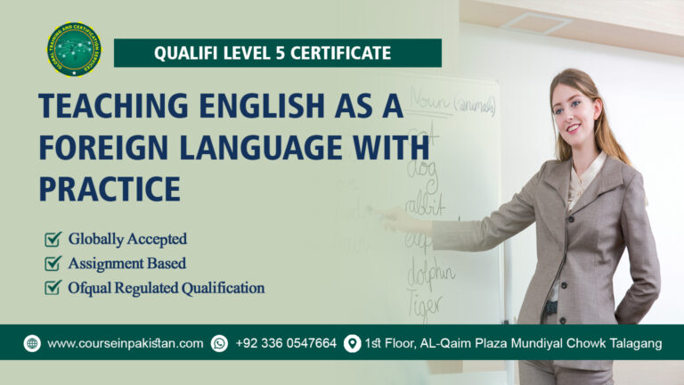 Qualifi Level 5 Certificate in Teaching English as a Foreign Language with Practice