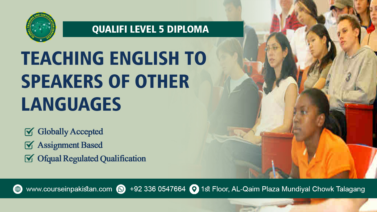 Qualifi Level 5 Diploma in Teaching English to Speakers of Other Languages