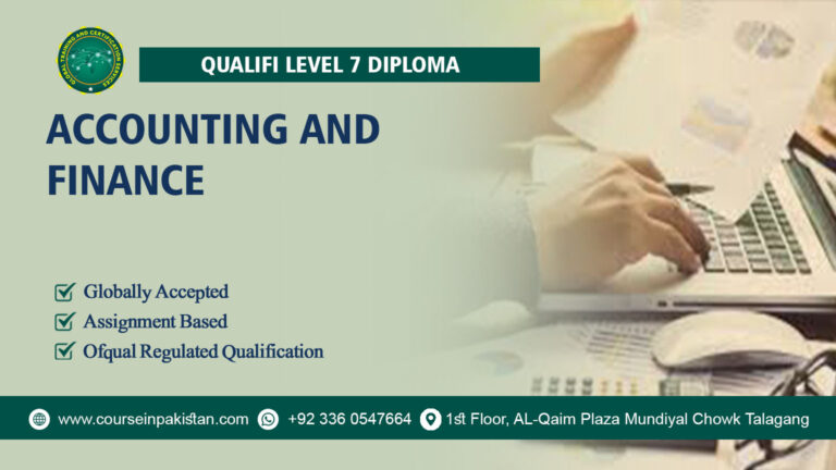 Qualifi Level 7 Diploma in Accounting and Finance