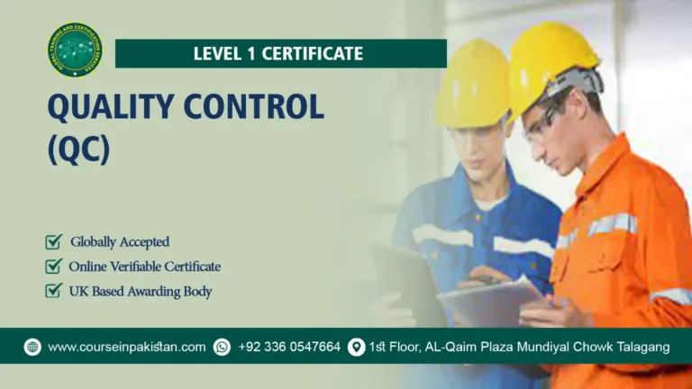 Level 1 Certificate in Quality Control (QC)