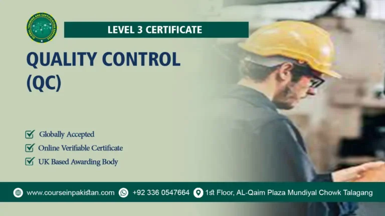 Level 3 Certificate in Quality Control (QC)