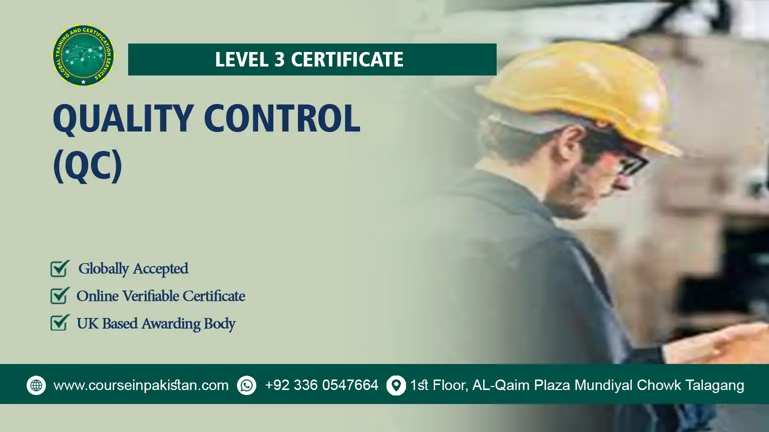 Level 3 Certificate in Quality Control (QC)